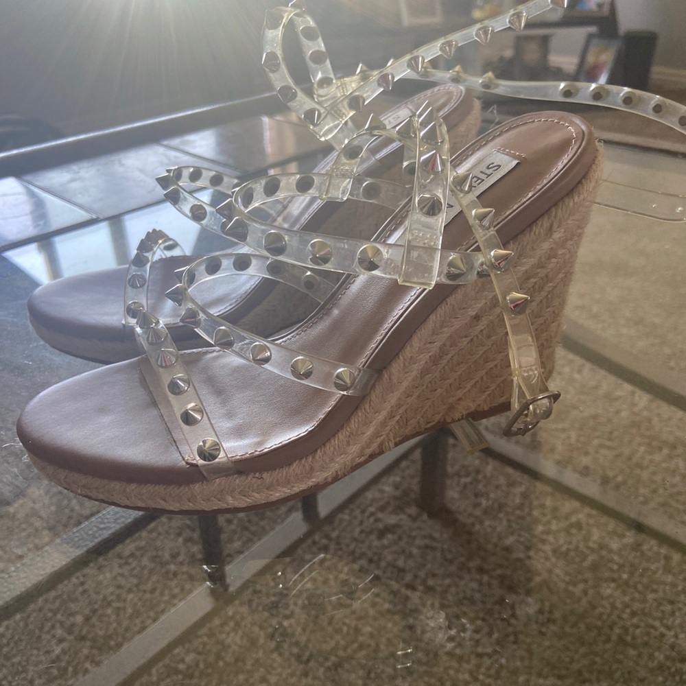 Open toe wedges Steven madden size 6.5 new